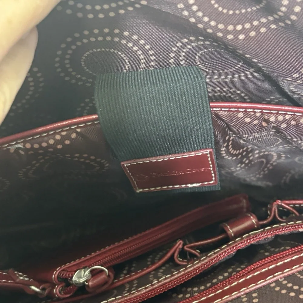 Franklin Covey Shoulder Bag Tote Burgundy Lap Top Multi-Compartment Career Work
